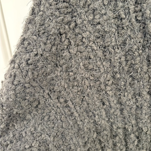 Staccato Charcoal Grey Fuzzy Eyelash Cardigan Size Small - Picture 4 of 8